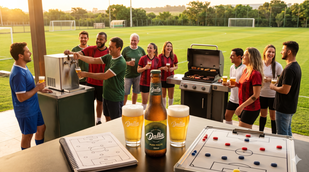 Dalla FC: Como organizar o futebol com os amigos e garantir o chopp perfeito sem estresse